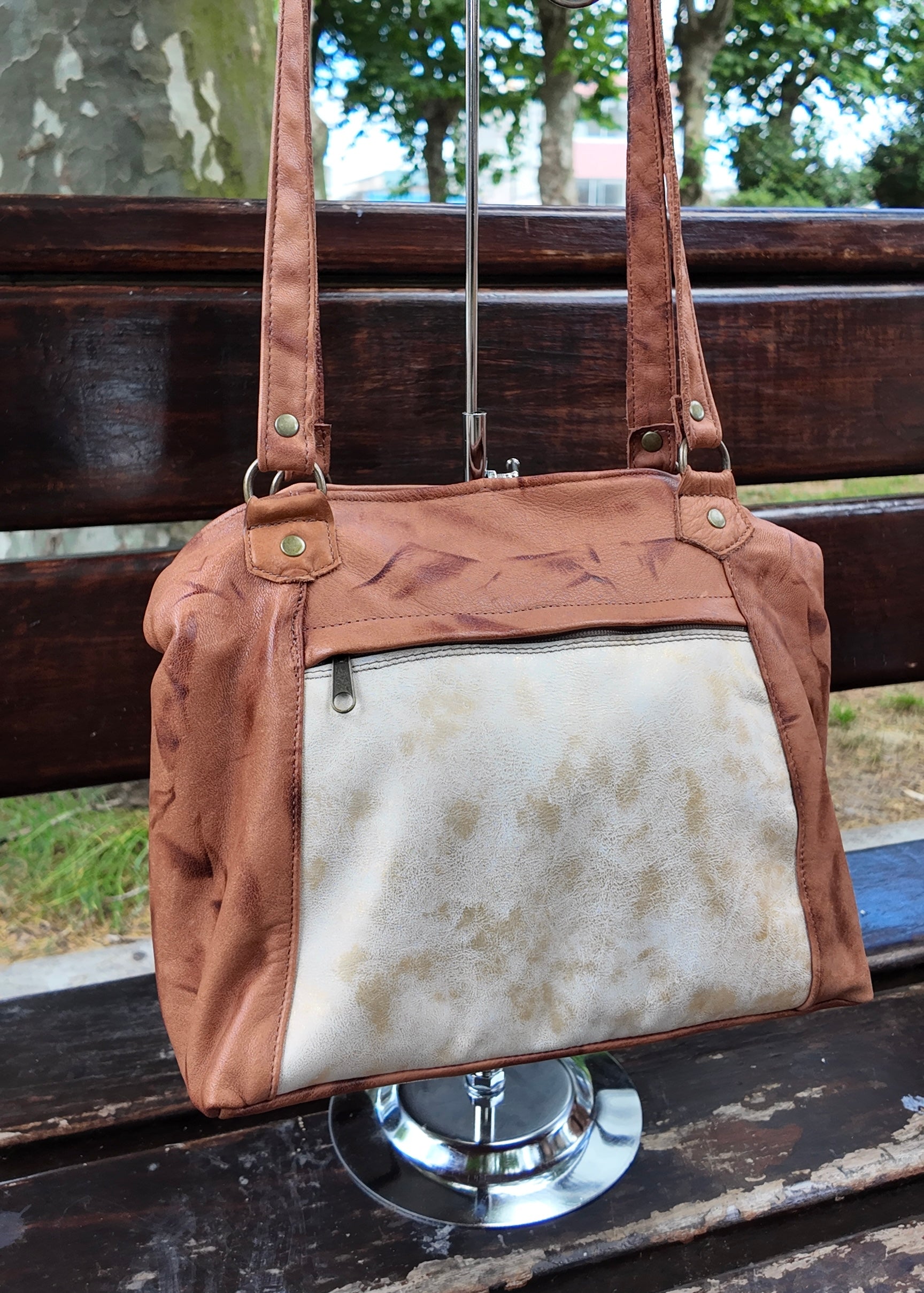 Cartera de cuero Onnis
