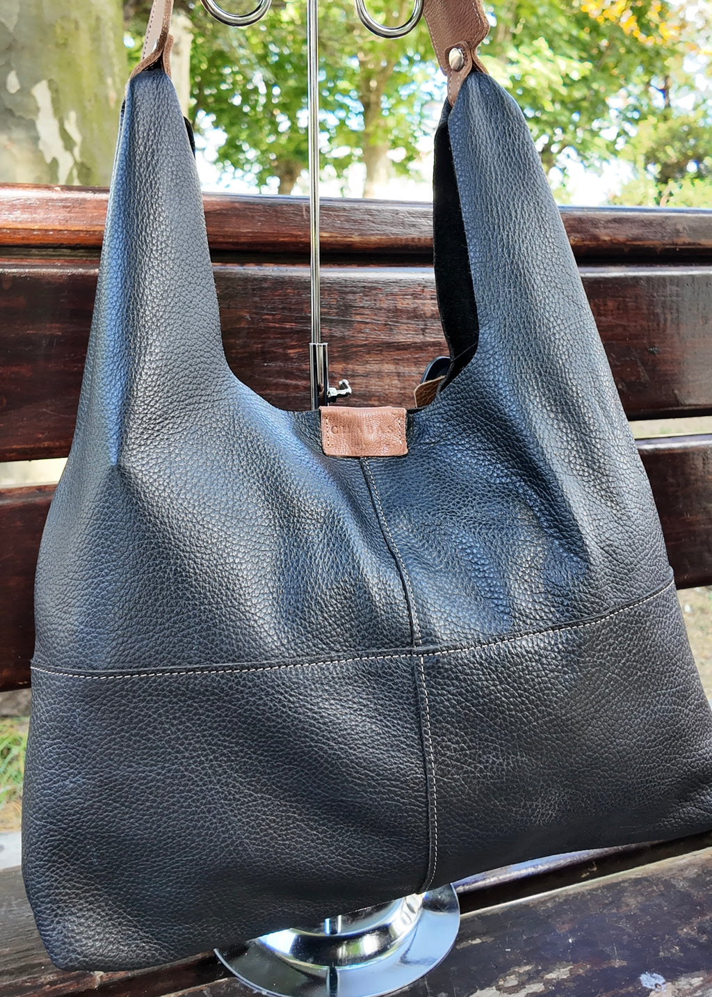 Cartera de Cuero Black