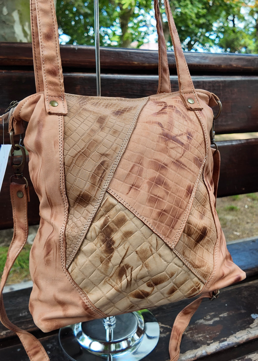 Cartera de cuero Zura