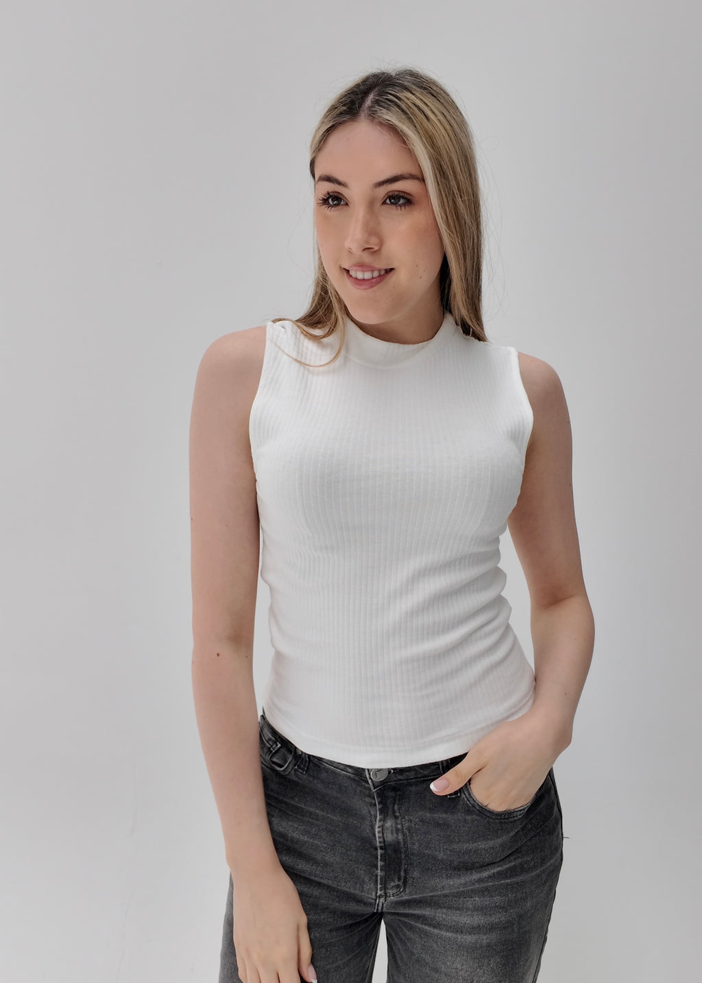 Musculosa Rib Mock