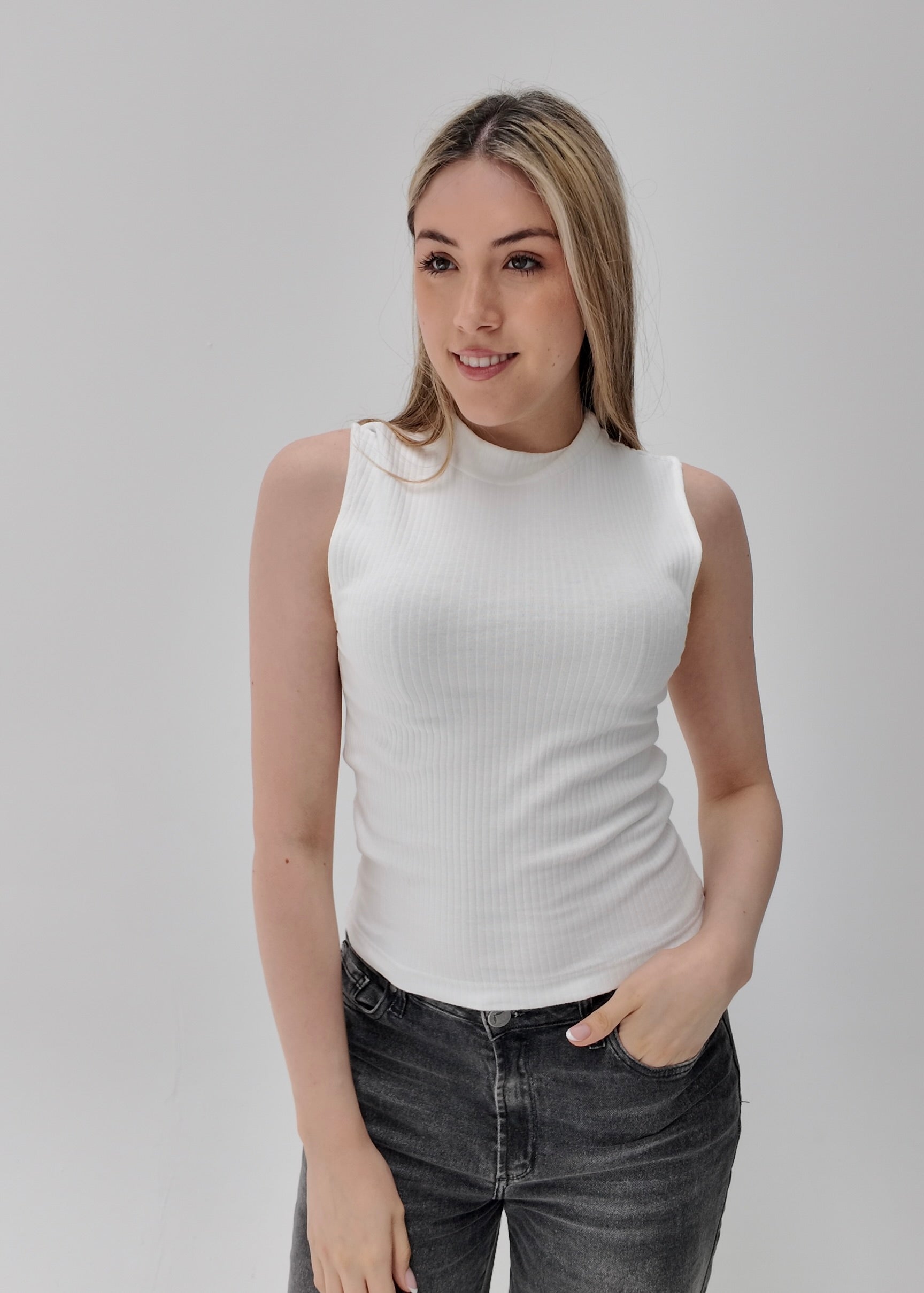 Musculosa Rib Mock