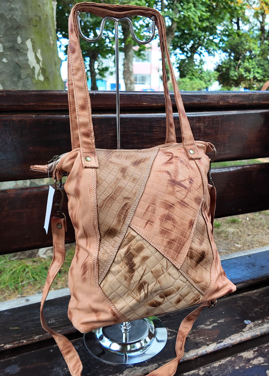 Cartera de cuero Zura