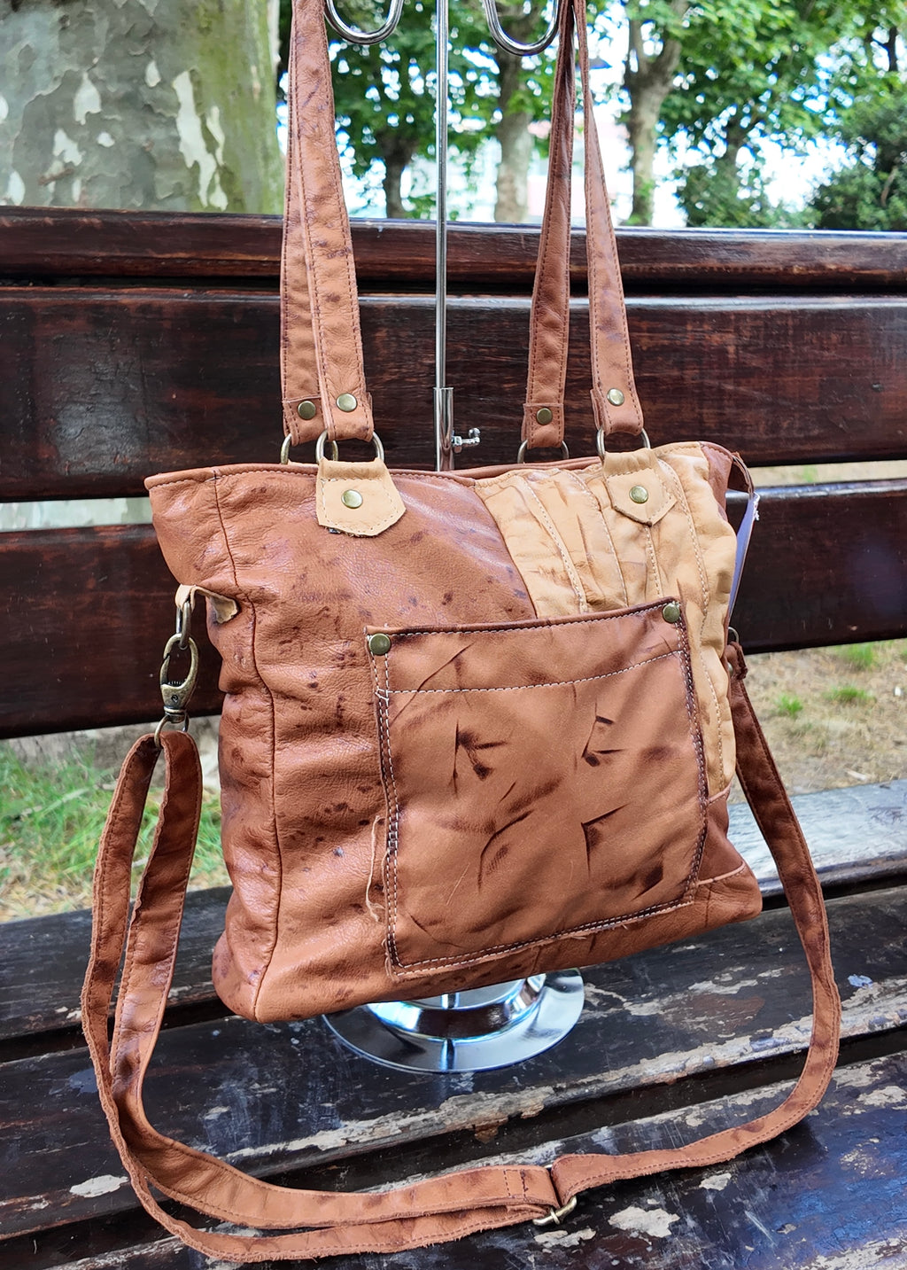 Cartera de cuero Emira