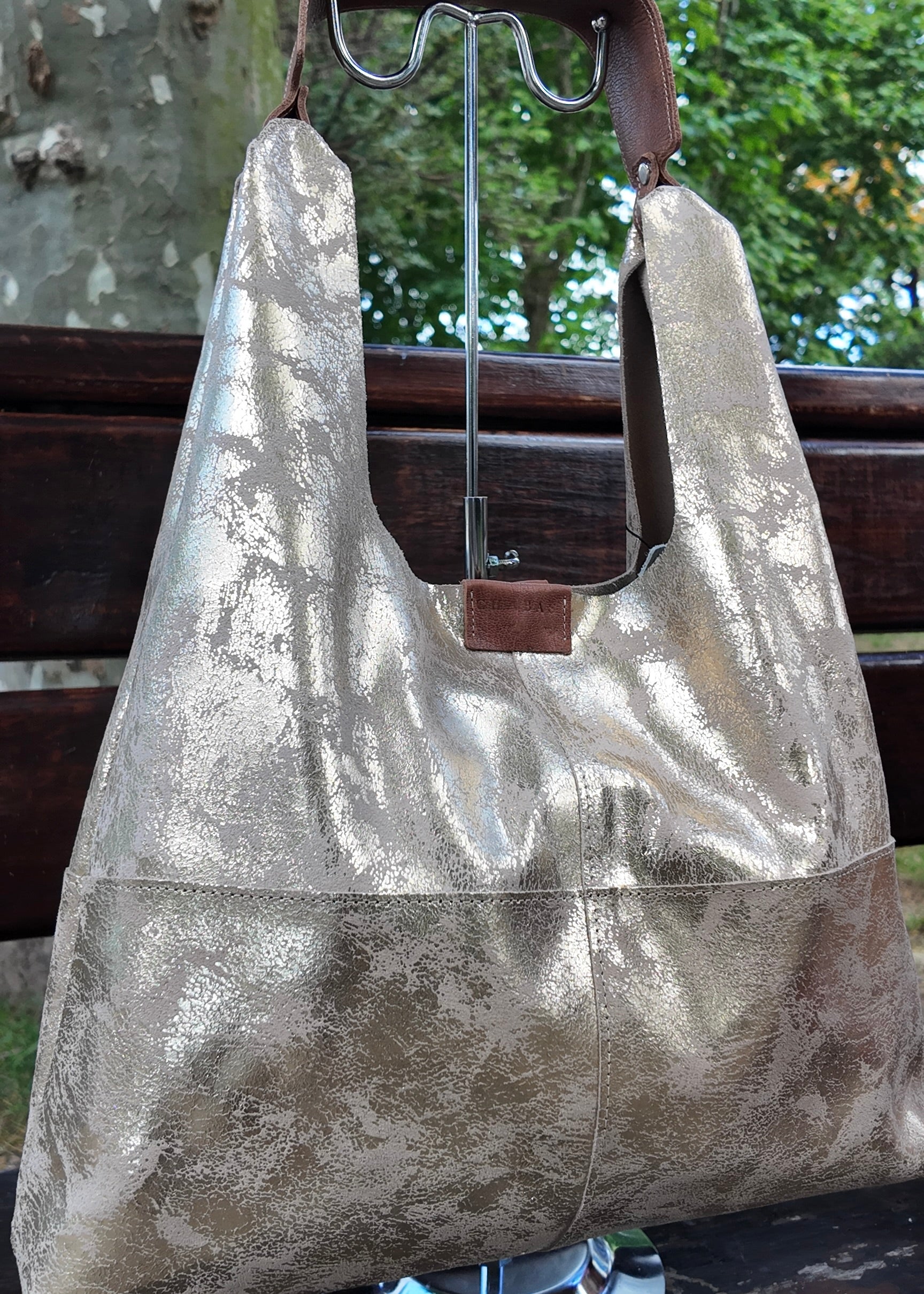 Cartera de cuero Selisa