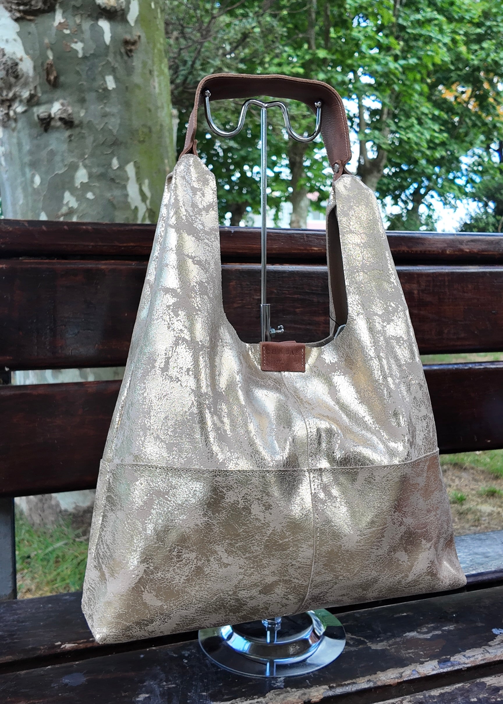 Cartera de cuero Selisa