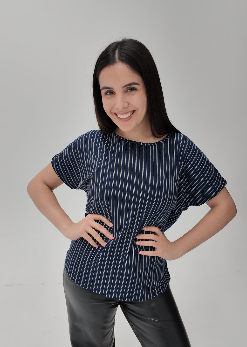 Remera Azul Lines
