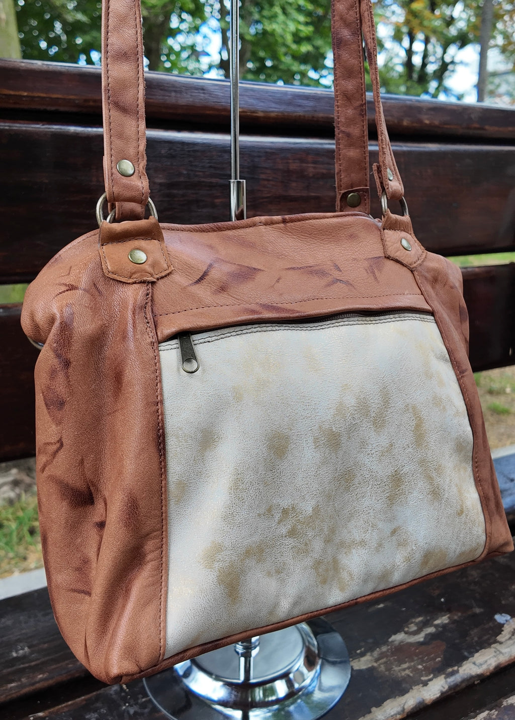Cartera de cuero Onnis