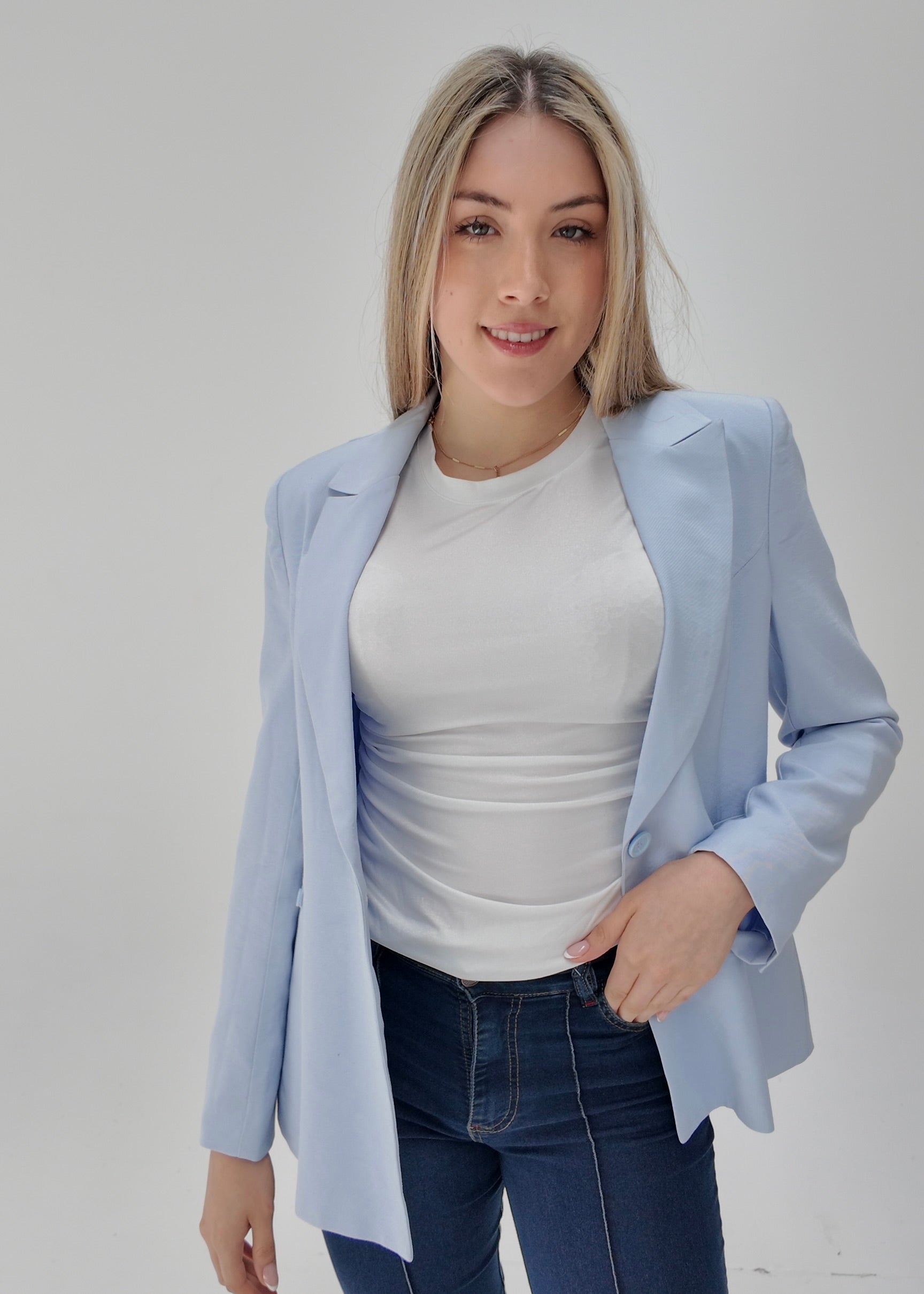 Blazer Celeste